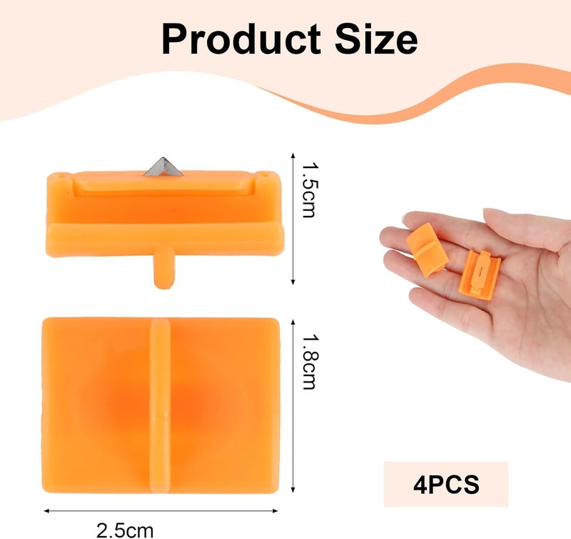 OMASUNB 4pcs 157400-1001 Paper Cutter Lades,Paper Trimmer TripleTrack High Profile Blades, Portable Paper Cutter Style I Blade 1968701005 for Cutting and Scoring - Image 2